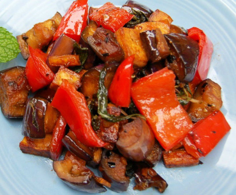 Fried Eggplant Cubes קוביות חצילים מטוגנות Naomi Deli
